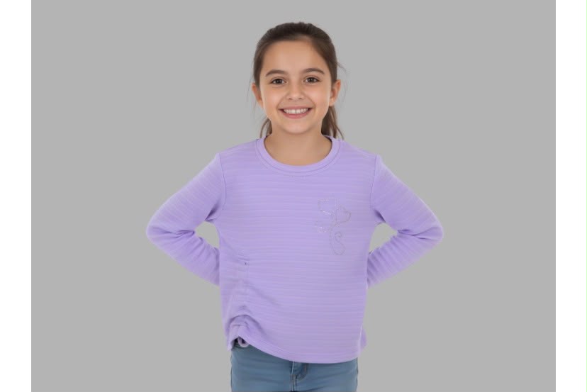 KALP TAŞLI BÜZGÜLÜ BLUZ.